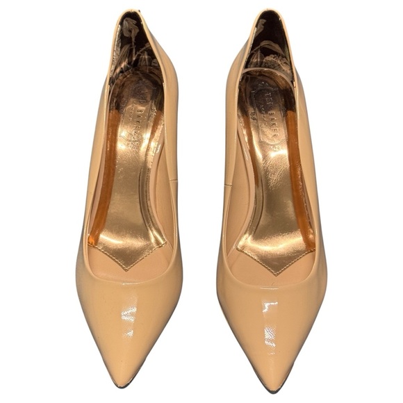 Ted Baker Viyxn Bow Heel Back Detail Pointed Toe Sandals Pumps Nude Pink 9 - Picture 2 of 4